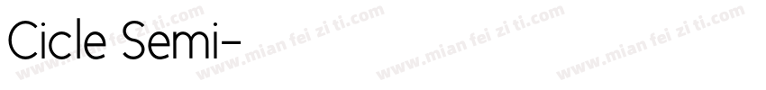 Cicle Semi字体转换